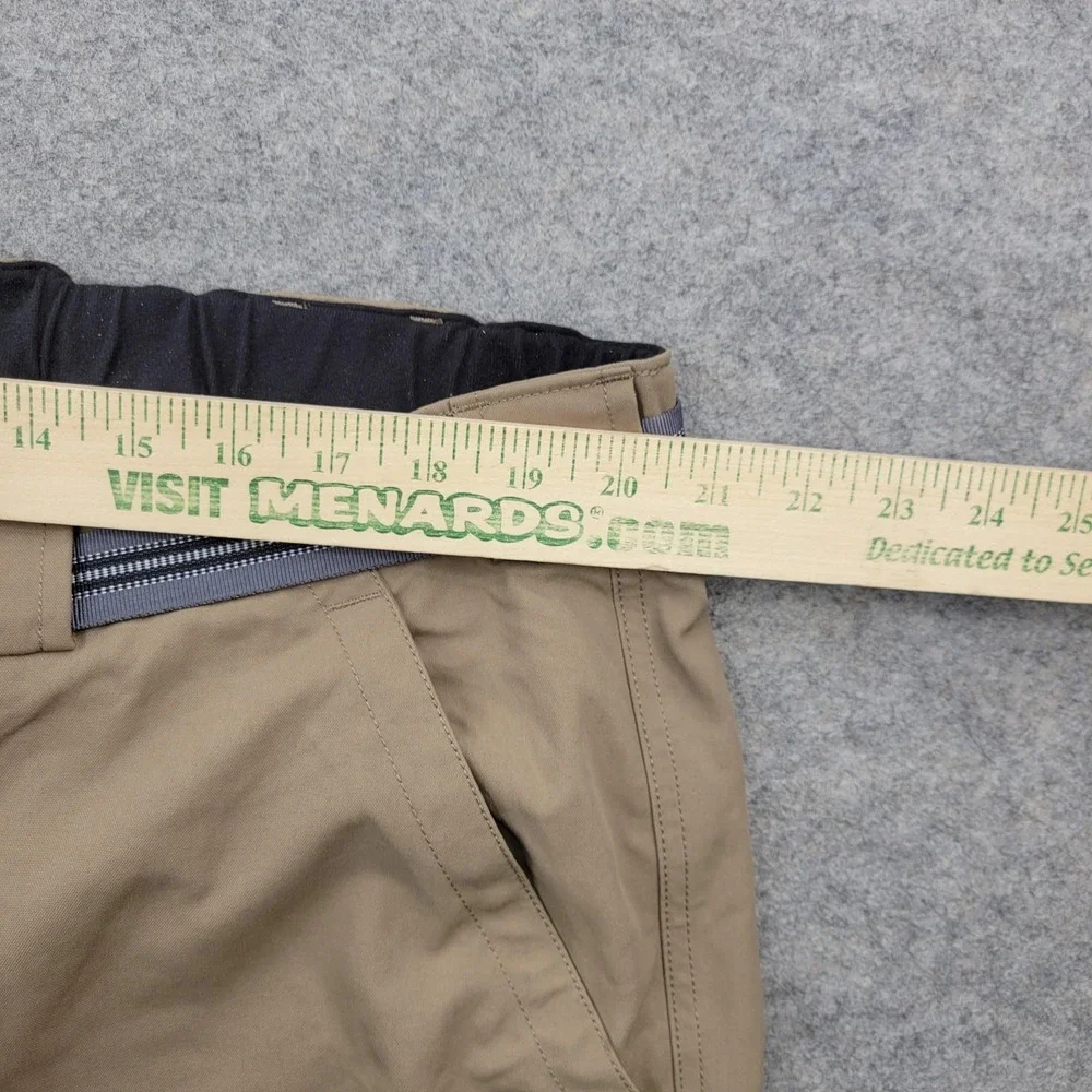 Duluth Trading Co Pants Mens 44x30 Beige Nylon Relaxed Fit Belted Outdoor Hiking